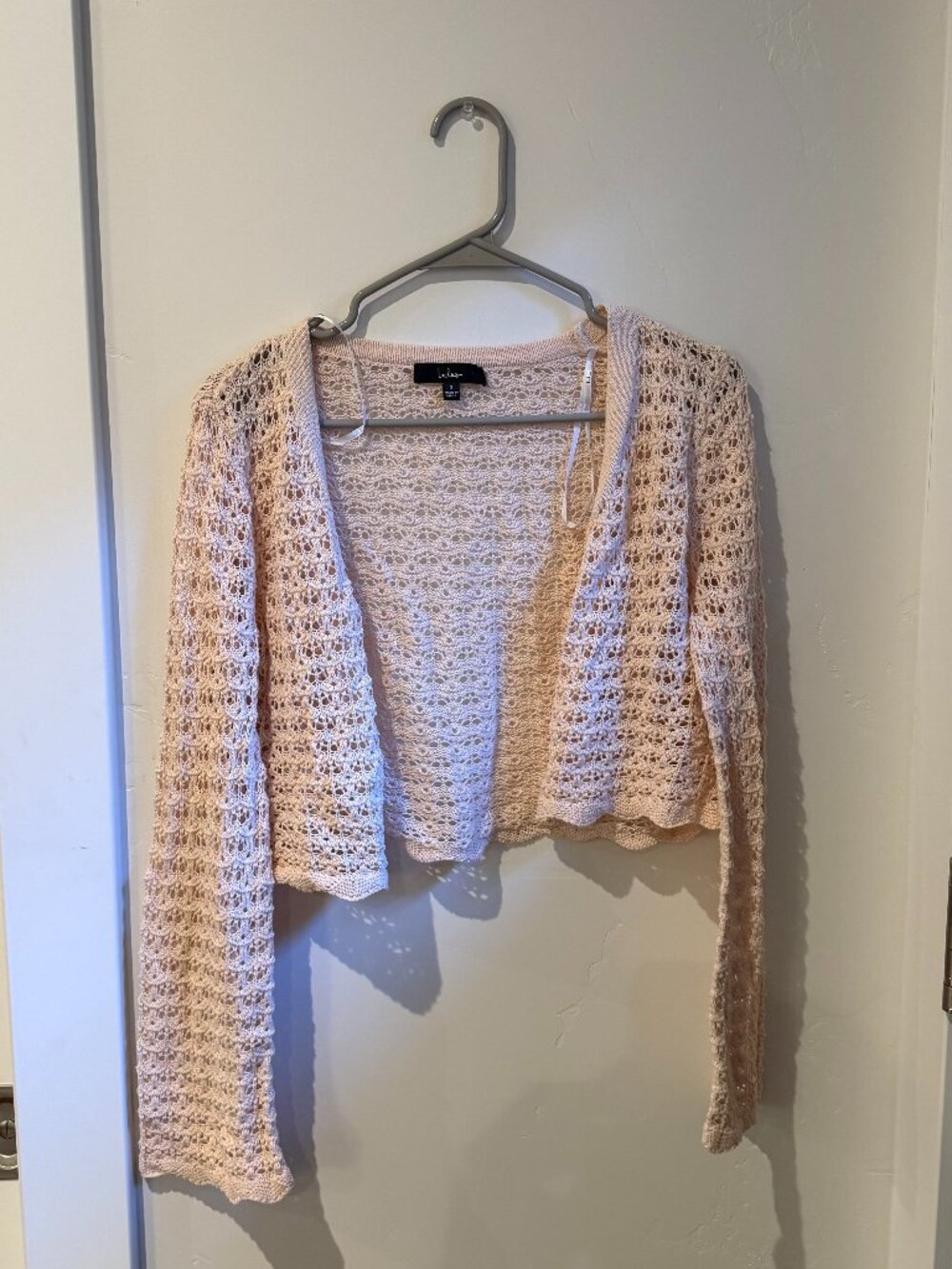 Lulus Stellar Sweetie Blush Pink Pointelle Knit